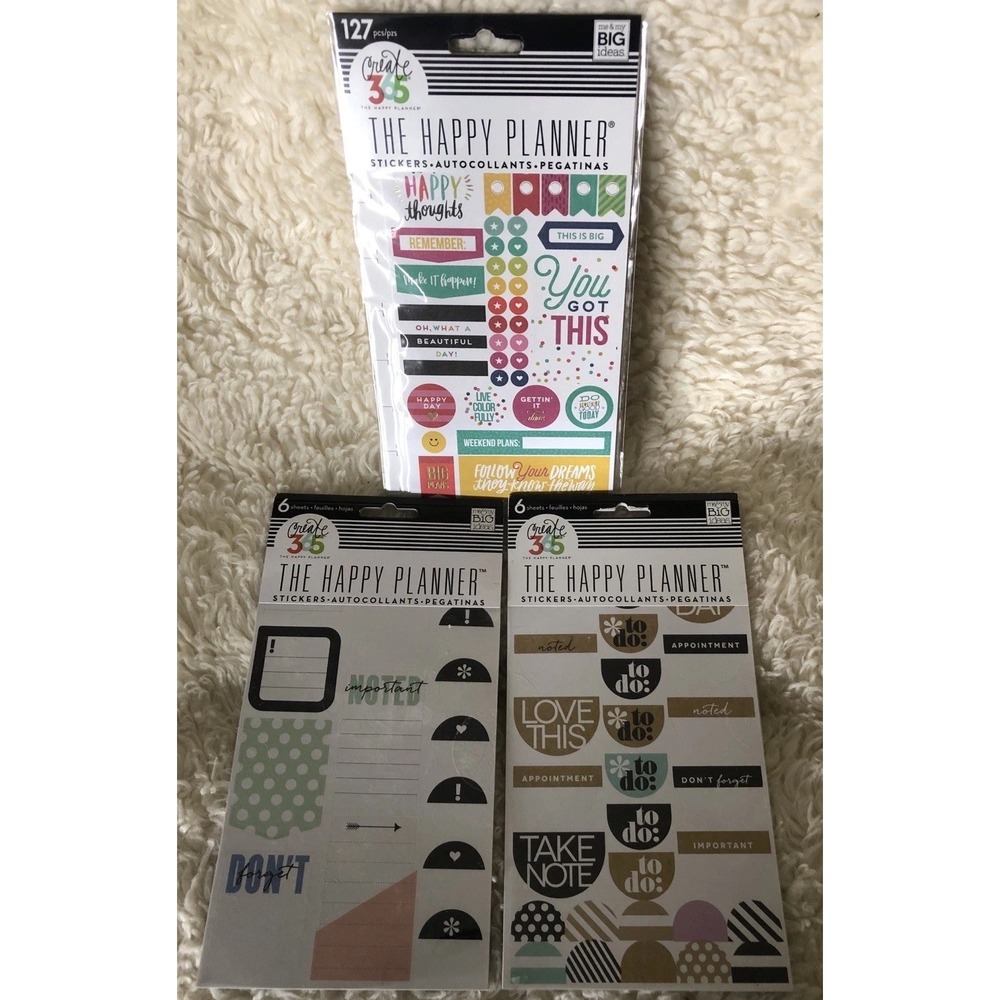 The Happy Planner Stickers Set Of 3